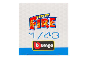 Автомодель для детей от 3лет 1:43 №18-30000 Street Fire Bburago 1шт