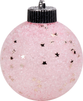 Прикраса ялинкова Куля рожева 8см 833965