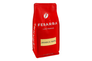 Кава натуральна смажена в зернах 100% Arabica Ferarra в/ґ м/у 1кг