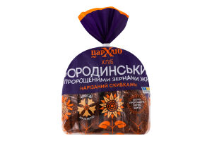 Хліб нарізний Бородинський з пророщеними зернами жита Цар хліб м/у 400г