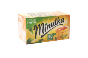 Чай черный ароматизированный с лимонным вкусом Minutka к/у 40х1.4г