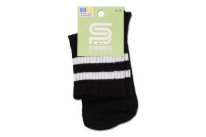 Шкарпетки Premier socks вис спорт смуж чорн р18-20
