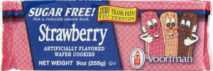 Voortman Strawberry Wafer Cookies Sugar Free