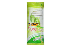Станок для бритья женский одноразовый Pure Lady 3 BIC 4шт