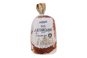 Хлеб нарезанный заварной с нотками фруктового пюре Латвийский Цар хліб м/у 350г