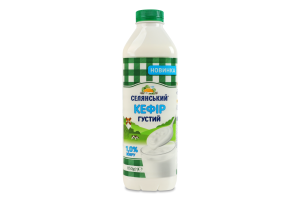 Кефир 1% густой Селянський п/бут 850г