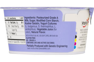 Yoplait Custard Yogurt Blueberry