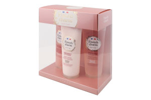 Набір Rose peach&Flowers Гель д/душу 125мл+Крем д/тіла 125мл+Скраб-пілінг д/тіла 125мл Liora