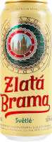 Пиво 0.5л 5% світле пастеризоване Zlata Brama з/б
