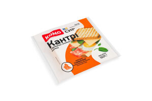 Сир 50% напівтвердий скибочки Кантрі з ароматом топленого молока Комо м/у 160г
