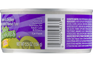 Purina Friskies Tasty Treasures Cat Food Turkey & Chicken Dinner With Cheese Pate