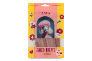Ласощі д/собак Смужки м"ясні з яловичини 100г AMA Трітс