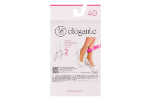 Шкарпетки жіночі Elegante Classic style 40den 23-25 nero 2пари