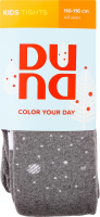 Колготки дитячі сірі махра з малюнком р.110-116 Duna