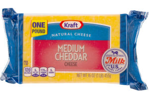 Kraft Natural Cheese Medium Cheddar
