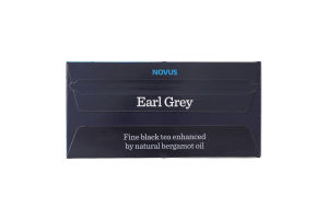 Чай черный байховый мелкий с маслом бергамота Earl Grey Novus к/у 25х1.5г