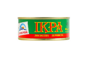 Икра лососевая зернистая соленая Північна ж/б 80г