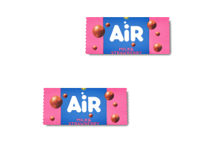 Цукерки шоколадні Millennium Air молочні з полуничною начинкою