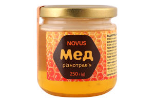 Мед натуральний з різнотрав'я Novus с/б 250г