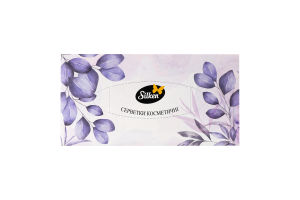 Серветки паперові Нейчерал мікс 2шари 150шт в асортименті коробка Сілкен