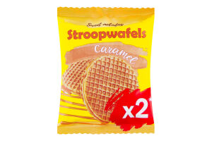Вафли с карамельной начинкой Stroopwafels Sweet melodies м/у 2х33г