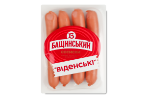 Сосиски вареные Венские Бащинський в/с охл кг