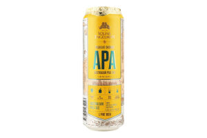 Пиво 0.568л 5% світле фільтроване пастеризоване APA Volfas Engelman з/б