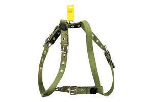 Шлея д/середніх порід собак з бавовняної стрічки 25мм А47-72см В68-80см 0637 Коллар