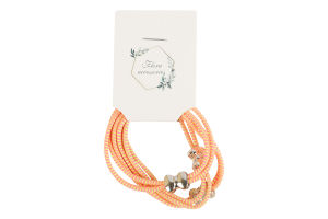 Резинка для волос двойная ТОВ Южпромгруп 3шт в ассорт