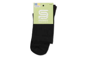 Шкарпетки дит Premier socks високі рубч чор р18-20