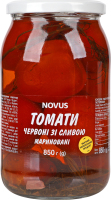 Томати мариновані зі сливою Novus 850г