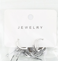 Сережки жовтий метал французький замок