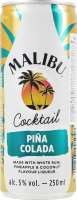 Напій слабоалкогольний Malibu Pina Colada Cocktail, 5.0%, 0.25 л, (12)