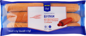 MC БУЛКИ ДЛЯ ХОТ-ДОГУ СОЛОДОВІ 360Г