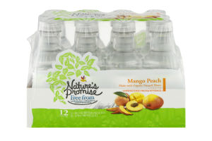 Nature's Promise Unsweetened Water Beverage Mango Peach - 12 PK