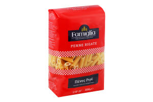 Изделия макаронные из твёрдых сортов пшеницы Penne Rigate Famiglia м/у 500г