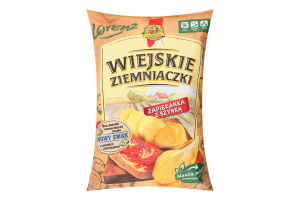 Чіпси з смаком шинки та сиру 130г Wiejskie Ziemniaczki