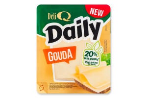 Сир Deli Q Daily Гауда 48% кор/мол слайс