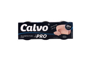 Тунец в собственном соку +Pro Calvo к/у 3х65г