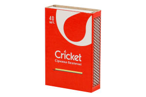 Сірники безпечні 40шт Cricket