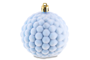 Прикраса ялинк Куля Бульбашка Оксамит 80мм 31298