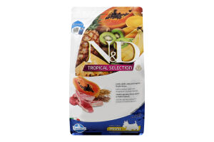 Корм д/собак дрібних порід N&D Tropical Selection низькозерновий з ягням сухий 1,5кг Farmina