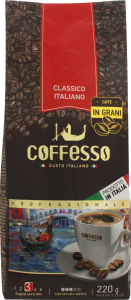 Кофе натуральный обжаренный в зернах Classico Italiano Coffesso м/у 220г