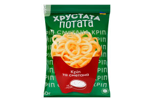 Снеки фигурные Луковые кольца Хрустата Потата м/у 50г