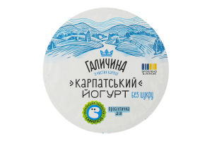 Йогурт 3% десертний без цукру Карпатський Галичина ст 280г