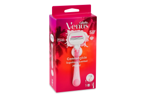 Бритва со сменной касетой с запахом сладких ягод Маями Comfortglide Venus Gillette 3шт