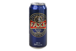 Пиво 0.5л 5.6% світле Royal Export Faxe з/б