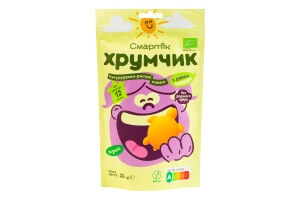 Снеки кукурудзяно-рисові з динею Хрумчик Смартік д/п 22г