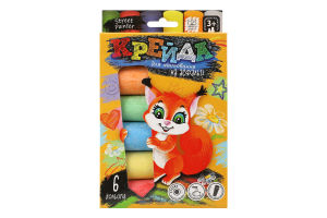 Крейда д/малювання кольорова велика 6шт Danko toys