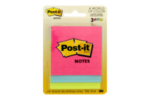 Post-it Notes Cape Town Collection 3in x 3in - 3 PK